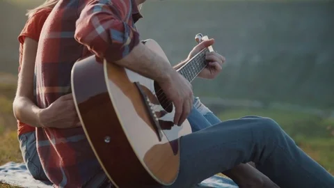 Man playing guitar Video stock 75257895