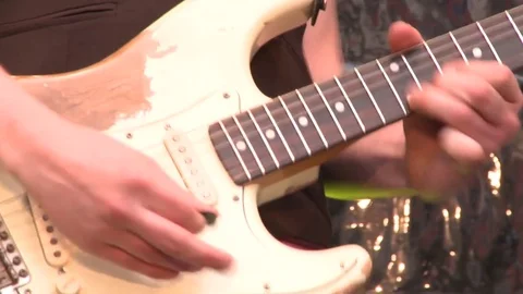 Man Playing Guitar Stock Footage 81957343