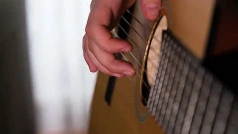 Man Playing Guitar Video stock 185480216