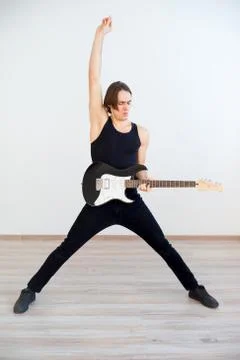 Man playing guitar Stock Photos