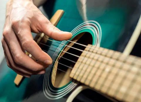 Man playing guitar Stock Photos