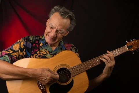 Man Playing Guitar Stock Photos