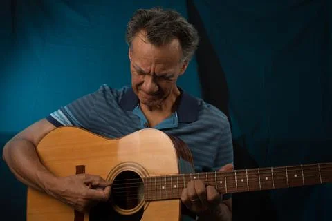 Man Playing Guitar Stock Photos