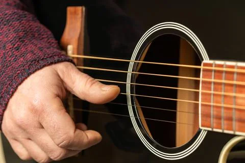 Man playing guitar Stock Photos