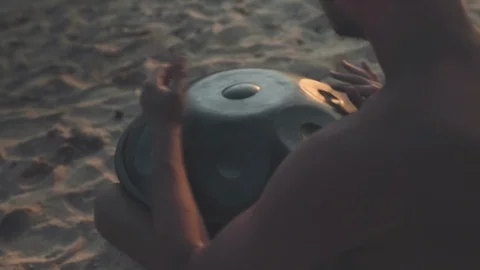 Man playing on hang Stock Footage 108635384