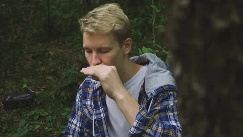 Man is playing on harmony Stock Footage 161638481