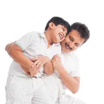 Man playing with his son Fotos Stock