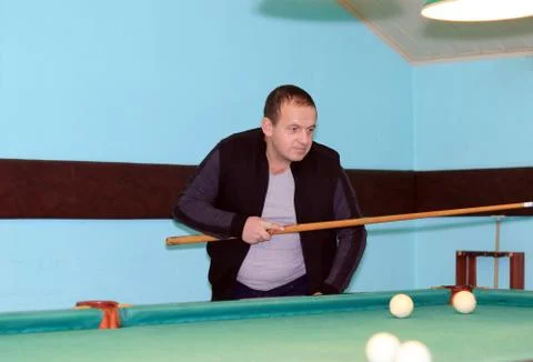 The man is playing Foto stock