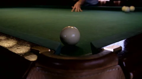 Man playing pool, billiards Stock Footage 61936232