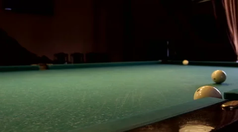 Man playing pool, billiards Stock Footage 61936334