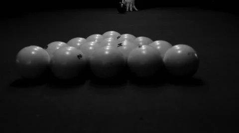 Man playing pool, billiards Stock Footage 61936535