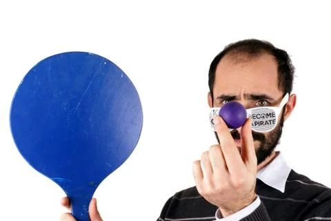 Man playing rackets Stock Photos