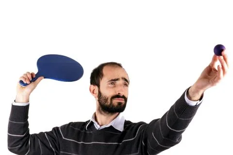 Man playing rackets Stock Photos