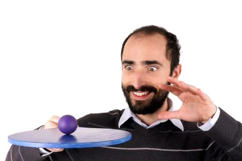 Man playing rackets Stock Photos