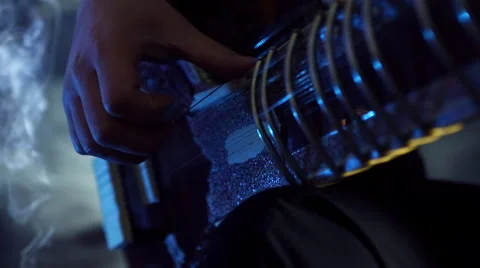 Man Playing Raga the Sitar. Closeup. Eastern Music Stock Footage 59642892