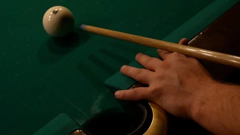 Man playing Russian billiards Stock Footage 114289069