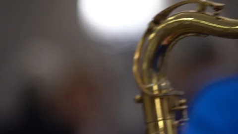A man playing the saxophone  Stock Footage 106280954