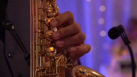 Man playing the saxophone. Stock-Footage 132239254