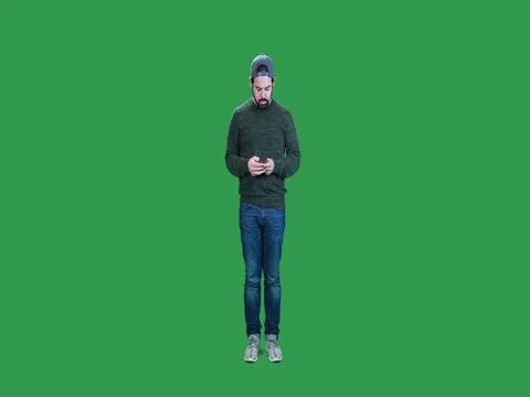 Man playing on a smartphone gets swarmed by bees Stock-Footage 83629958