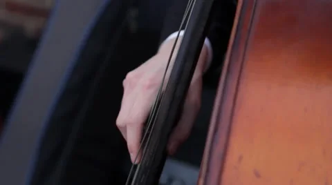 Man playing stand up bass Video stock 39705465
