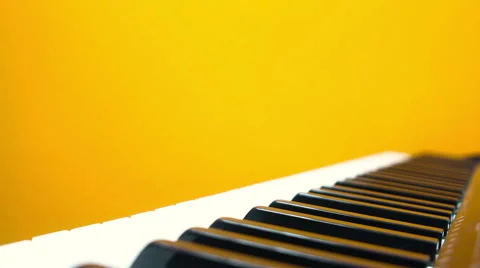 Man playing synthesizer Stock Footage 60744300