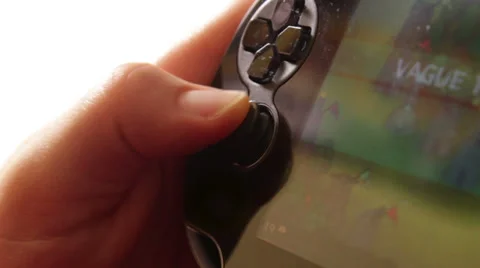 Man playing video game - man playing video game console Stock Footage 36256335
