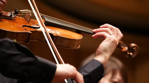 A Man Playing the Violin Stock Footage 332827690