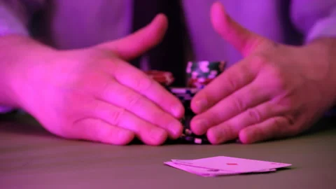The man plays in the casino. Stock Footage 155558694
