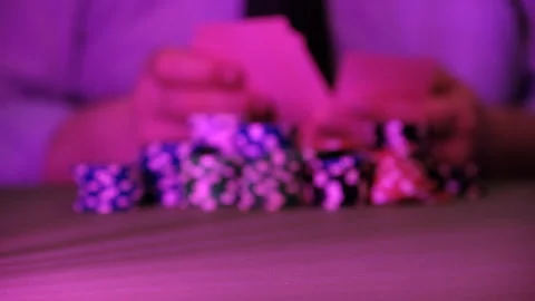 The man plays in the casino. Stock Footage 155908722