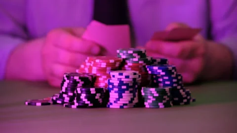 The man plays in the casino. Stock Footage 155908822