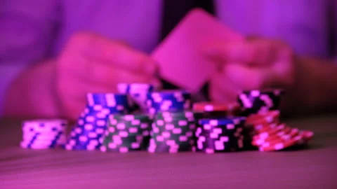 The man plays in the casino. Stock Footage 156321337