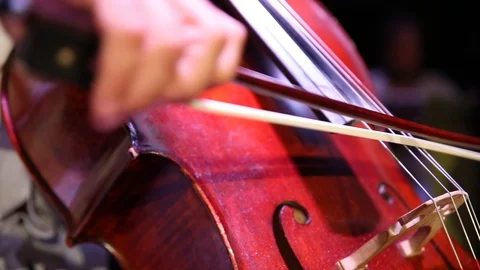 Man plays cello. closeup Stock-Footage 102173665