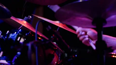 Man plays the drums 스톡 동영상 47321831