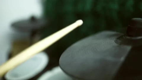 Man plays the drums. Stock Footage