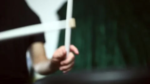 Man plays the drums. Stock-Footage 131232104