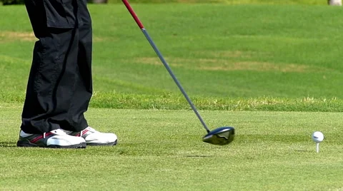 Man plays golf Stock Footage 46894021