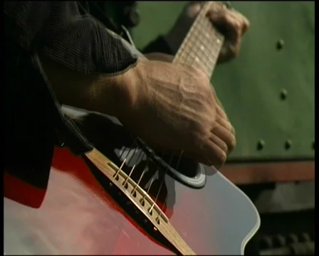 Man plays guitar Stock Footage 655501