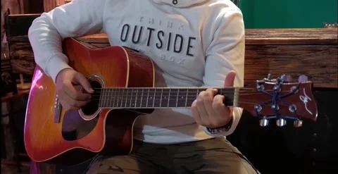 Man plays guitar Stock Footage 201299209