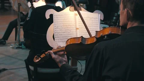 A man plays the violin Stock Footage 154910099