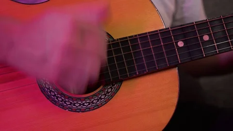 A man plays the weight close-up Stock Footage 129101267