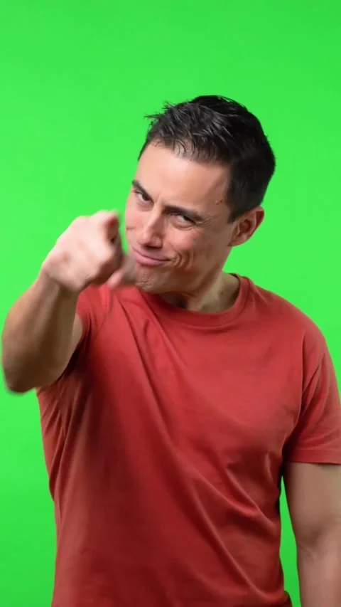 Man pointing a finger at you. The responsibility is yours, Stock Footage 247397161