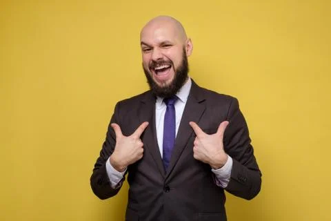 Man pointing to himself with question if he did something wrong. Stock-Fotos