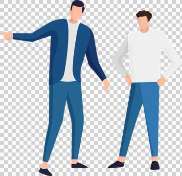 Man pointing Stock Illustration