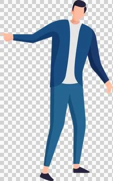 Man pointing Stock Illustration