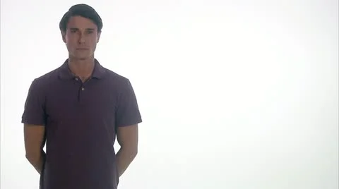 Man pointing out something increasing Stock Footage 11221979