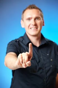 Man pointing Stock Photos