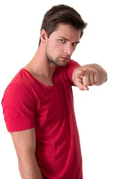 Man pointing at you 스톡 사진