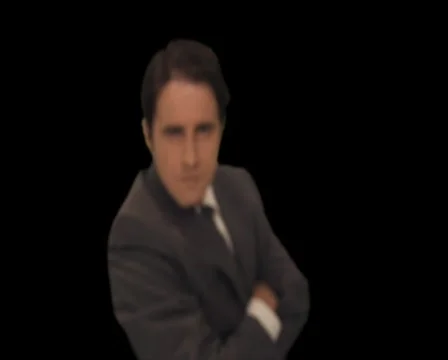 Man points directly at camera Stock Footage 754759