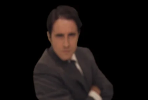 Man points directly at camera Stock Footage 754760