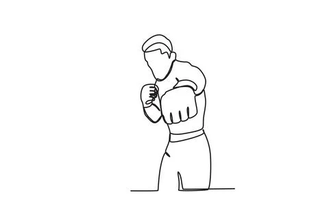 A man points a fist at an opponent Stock Illustration